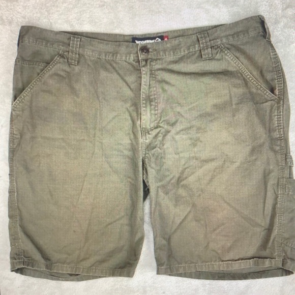 Wolverine Mens Olive Green Cotton Canvas Cargo Shorts Size 42 - Picture 1 of 7
